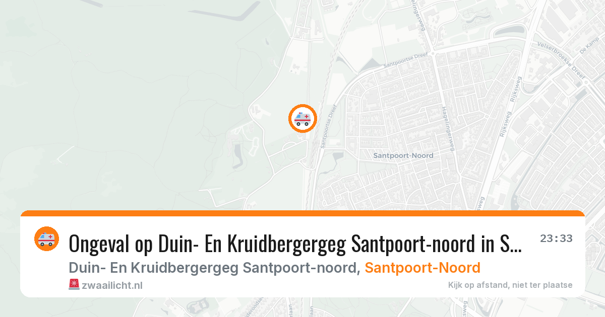 Ongeval op Duin- En Kruidbergergeg Santpoort-noord in Santpoort-Noord — 11 jun 2026