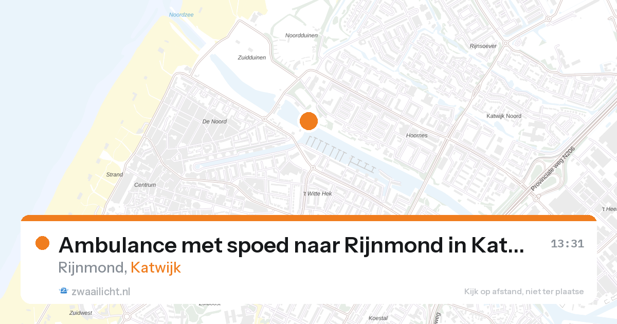 Ambulance met spoed naar Rijnmond in Katwijk — 29 apr 2026