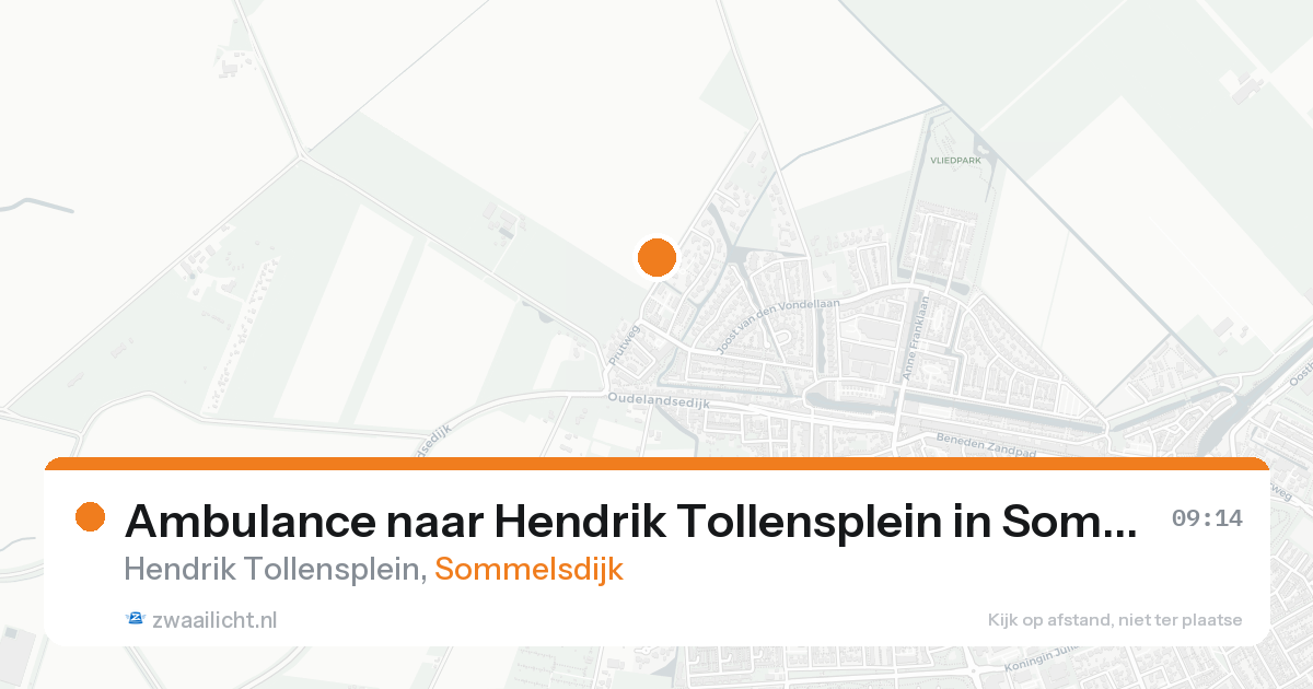 Ambulance naar Hendrik Tollensplein in Sommelsdijk — 31 jan 2026