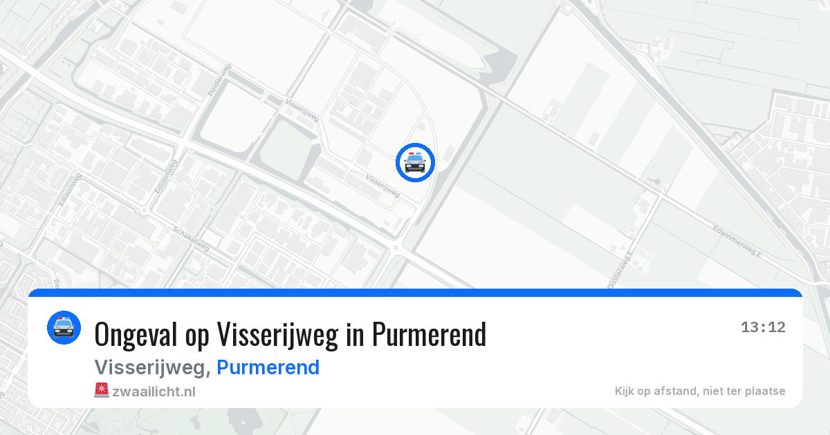 Ongeval op Visserijweg in Purmerend — 24 jun 2026