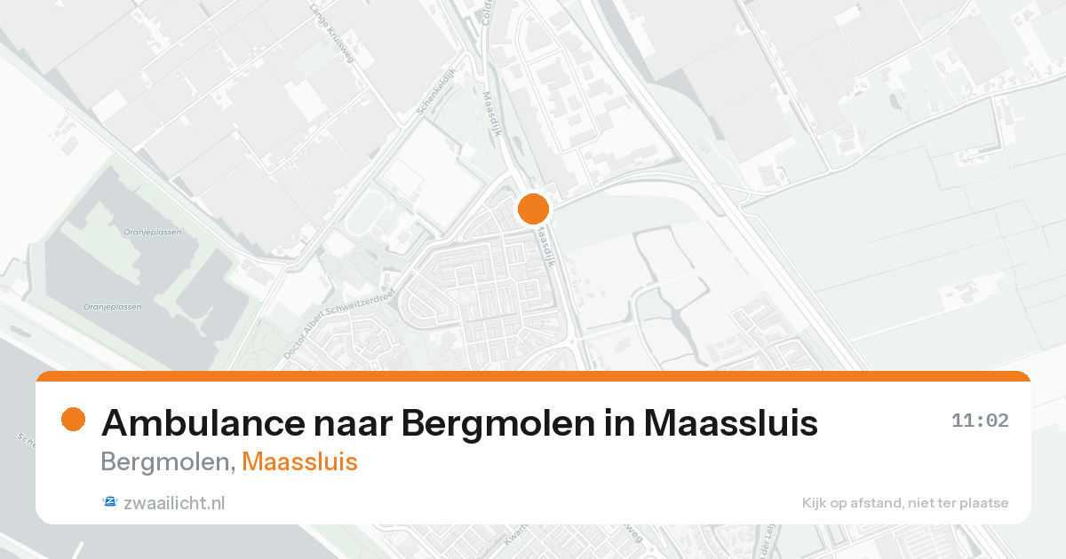 Ambulance naar Bergmolen in Maassluis — 16 aug 2026