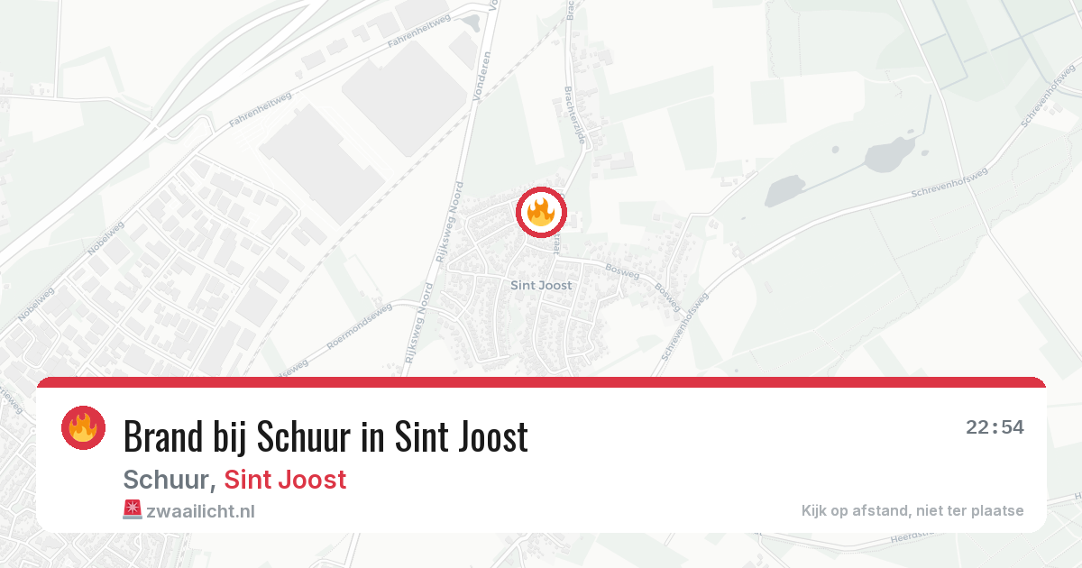 Brand bij Schuur in Sint Joost — 2 mei 2026