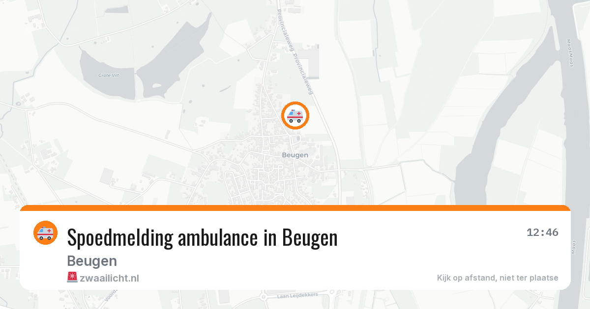 Spoedmelding ambulance in Beugen — 5 jul 2026