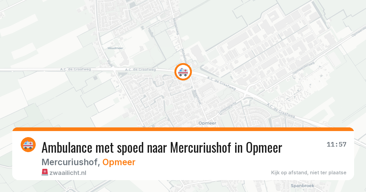Ambulance met spoed naar Mercuriushof in Opmeer — 13 apr 2026