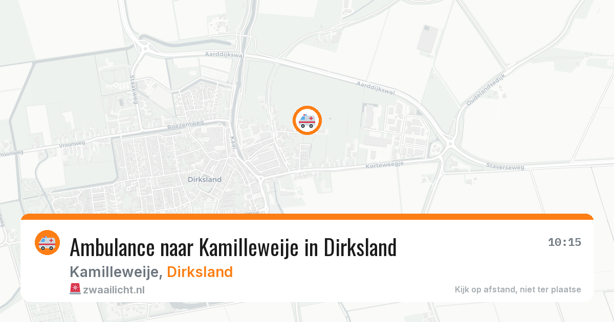 Ambulance naar Kamilleweije in Dirksland — 15 jun 2026