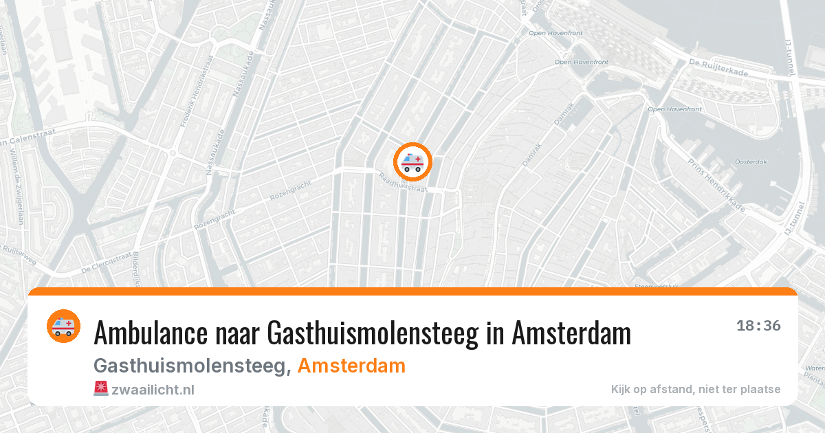 Ambulance naar Gasthuismolensteeg in Amsterdam — 26 mrt 2026