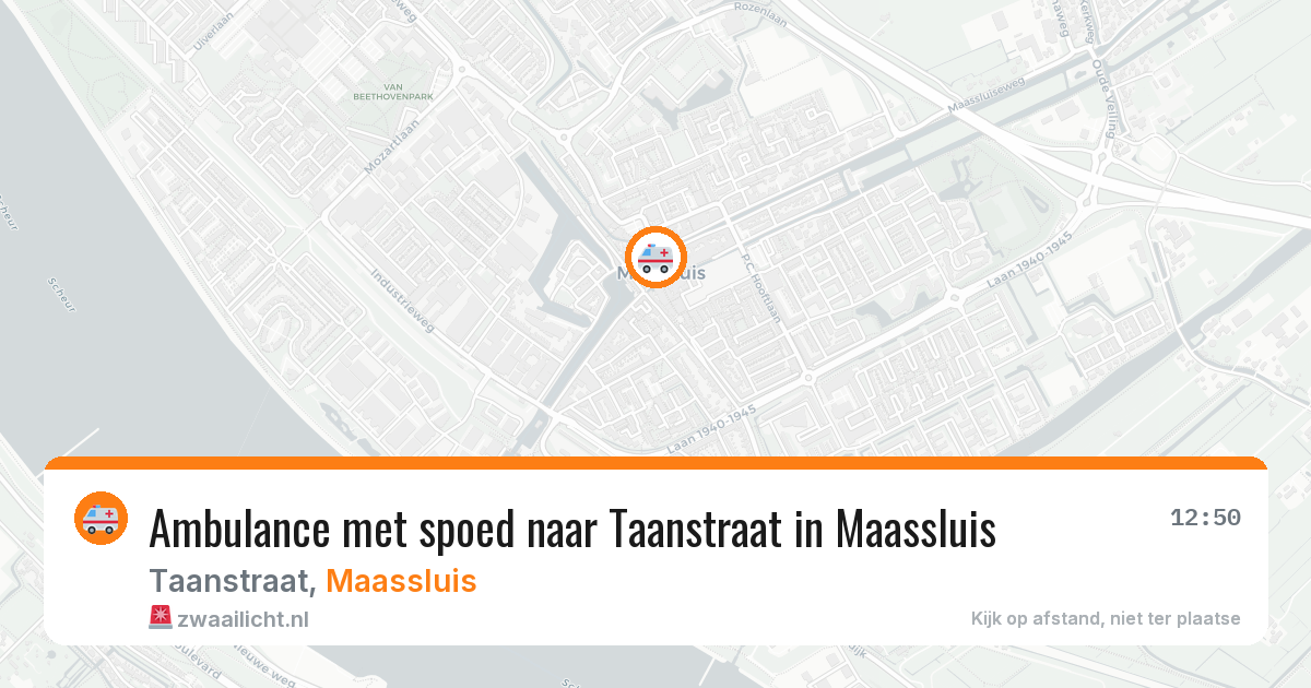 Ambulance met spoed naar Taanstraat in Maassluis — 8 feb 2026