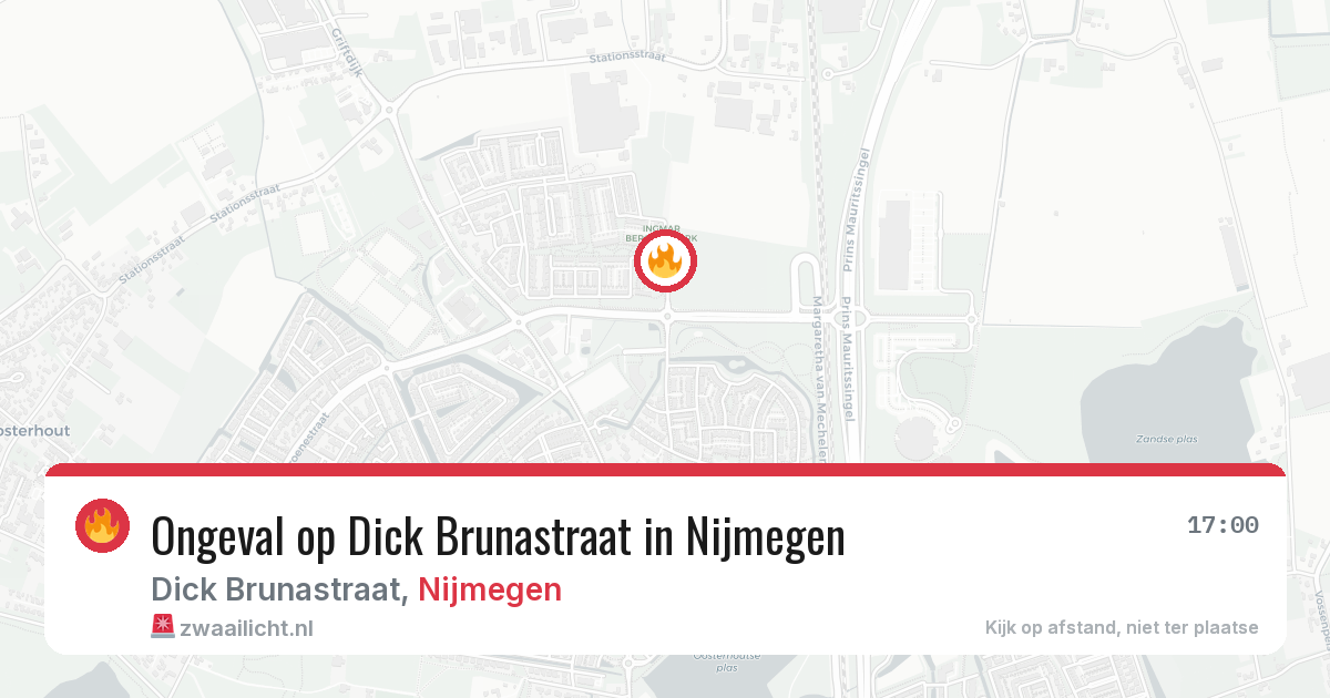 Ongeval op Dick Brunastraat in Nijmegen — 11 jun 2026