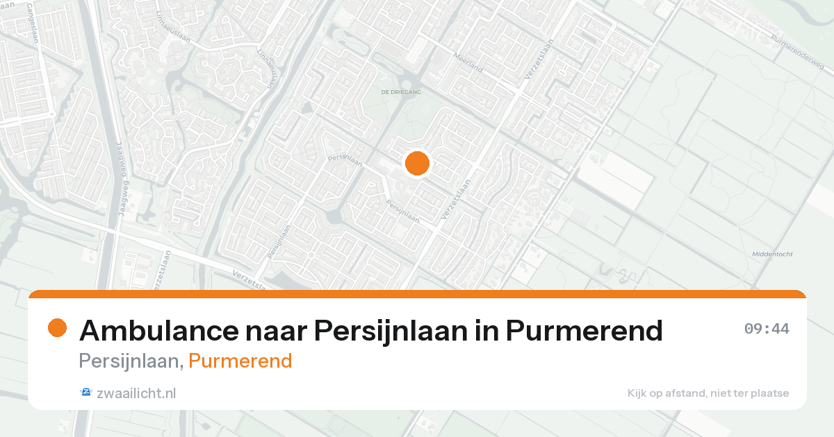 Ambulance naar Persijnlaan in Purmerend — 8 jun 2026