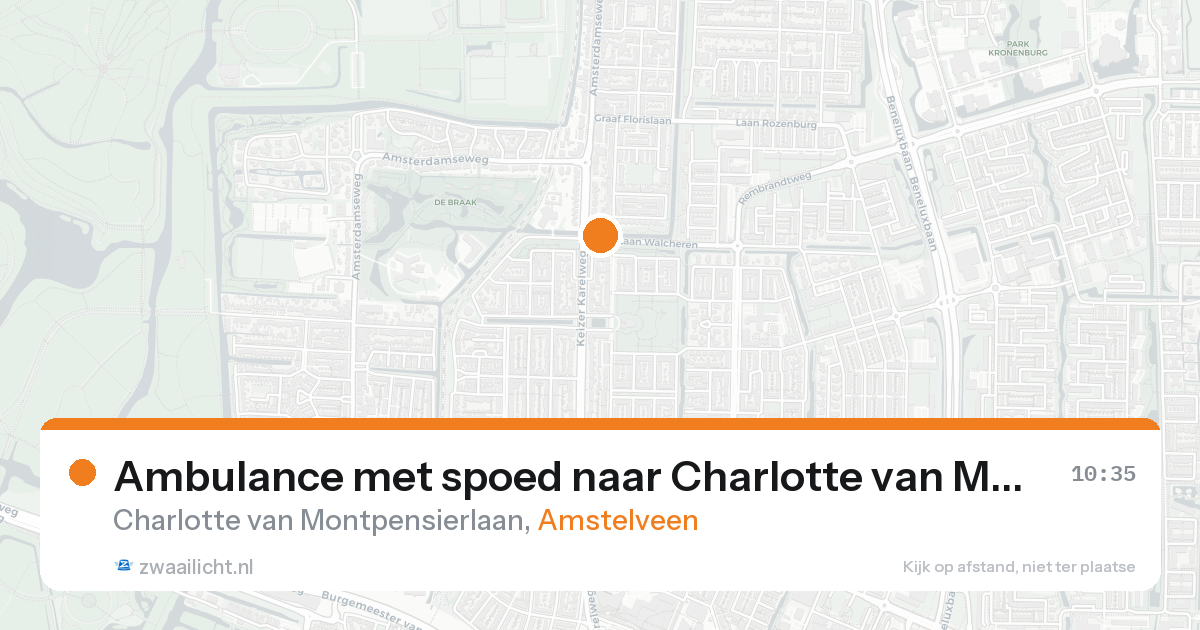 Ambulance met spoed naar Charlotte van Montpensierlaan in Amstelveen — 31 jan 2026