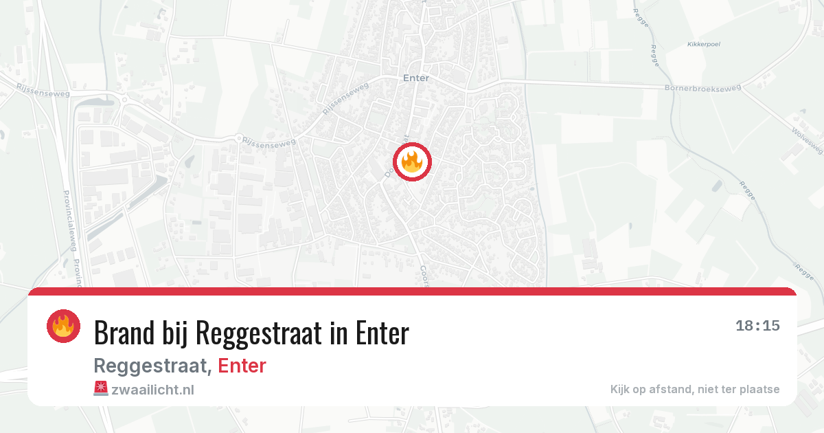 Brand bij Reggestraat in Enter — 7 aug 2026
