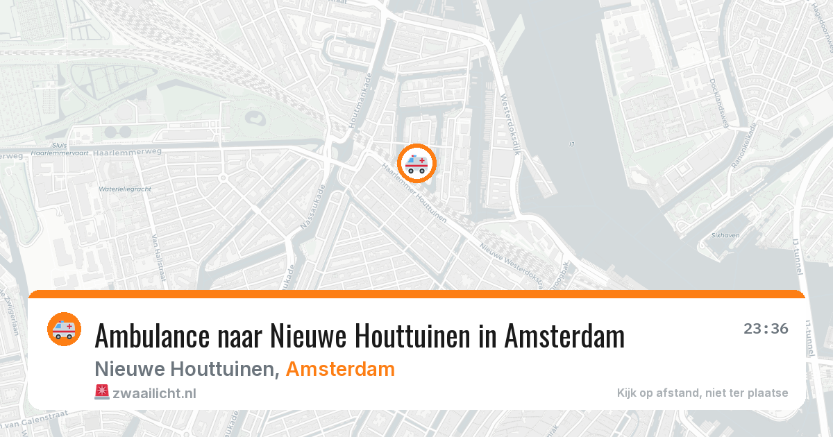 Ambulance naar Nieuwe Houttuinen in Amsterdam — 6 jun 2026