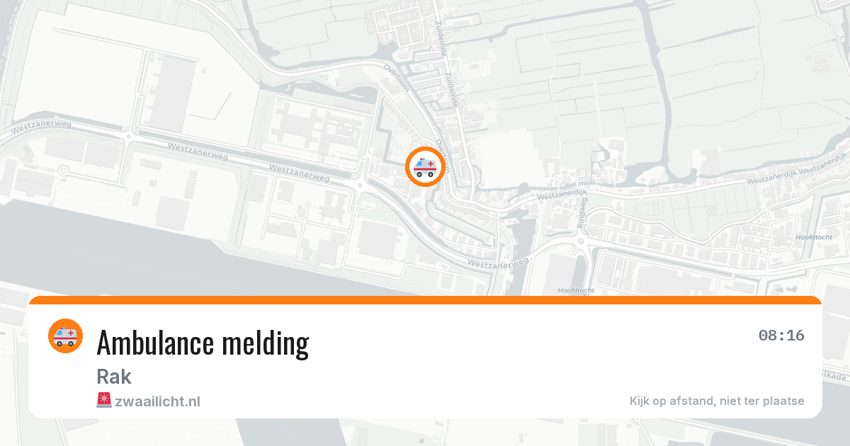 Ambulance melding — 8 jul 2026