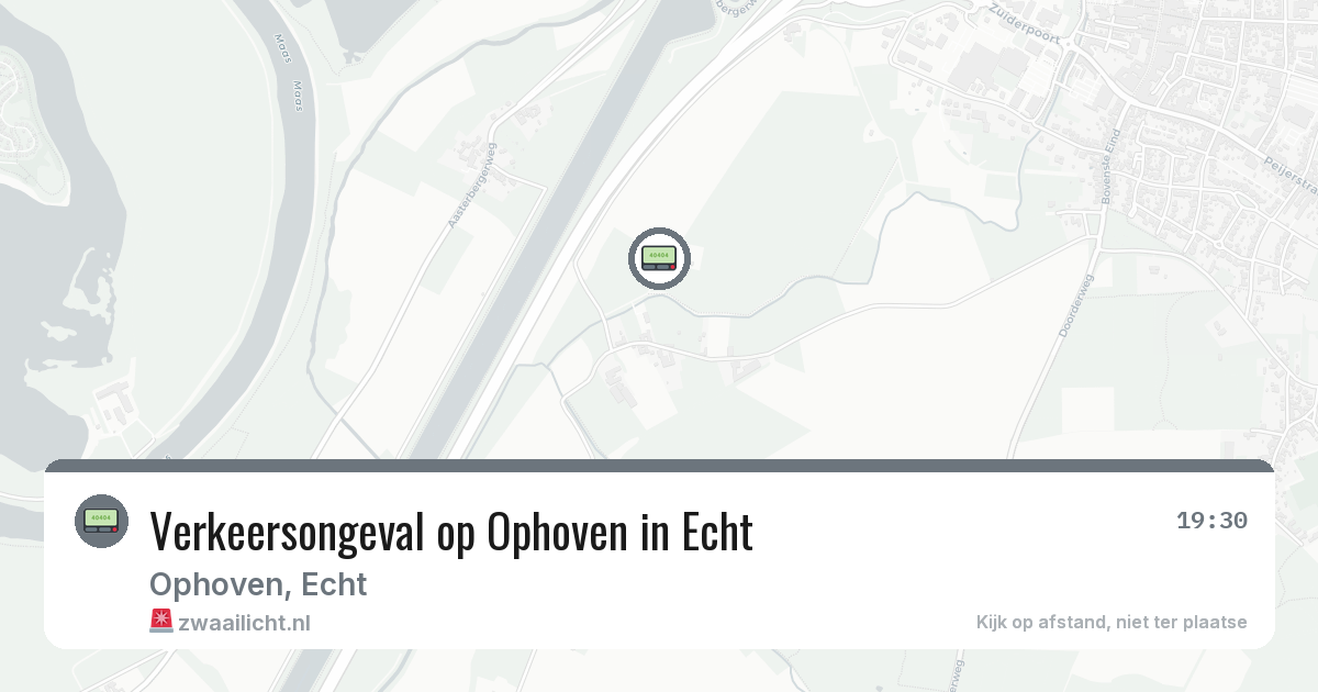 Verkeersongeval op Ophoven in Echt — 26 jun 2026