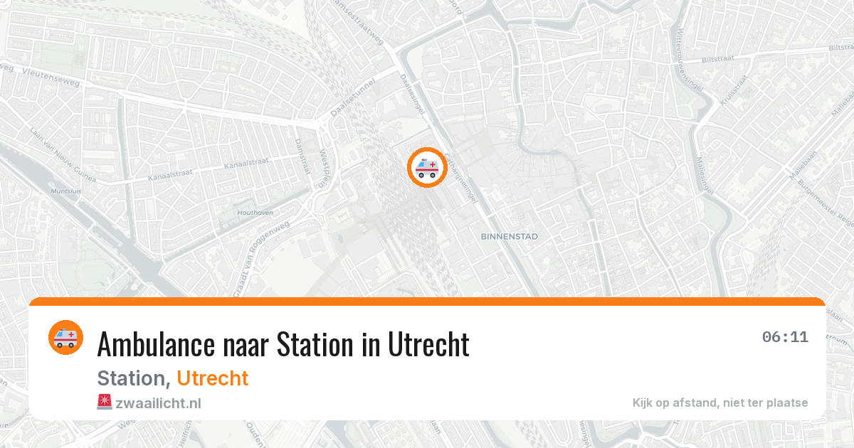 Ambulance naar Station in Utrecht — 12 mrt 2026