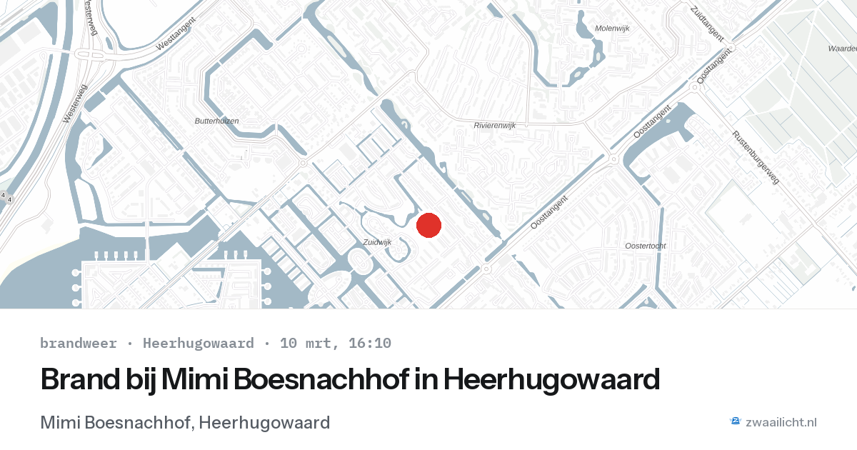 Brand bij Mimi Boesnachhof in Heerhugowaard — 10 mrt 2026