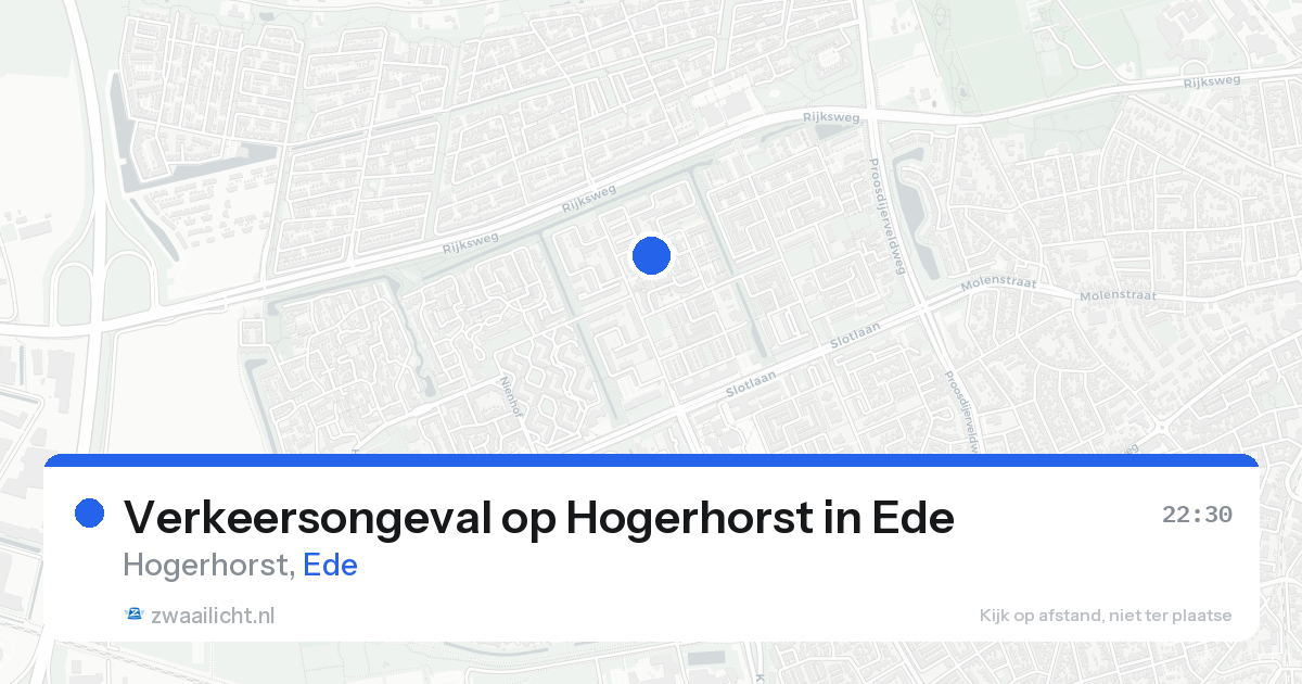 Verkeersongeval op Hogerhorst in Ede — 25 aug 2026