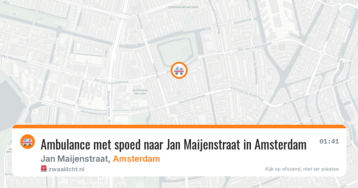 Ambulance met spoed naar Jan Maijenstraat in Amsterdam — 9 feb 2026