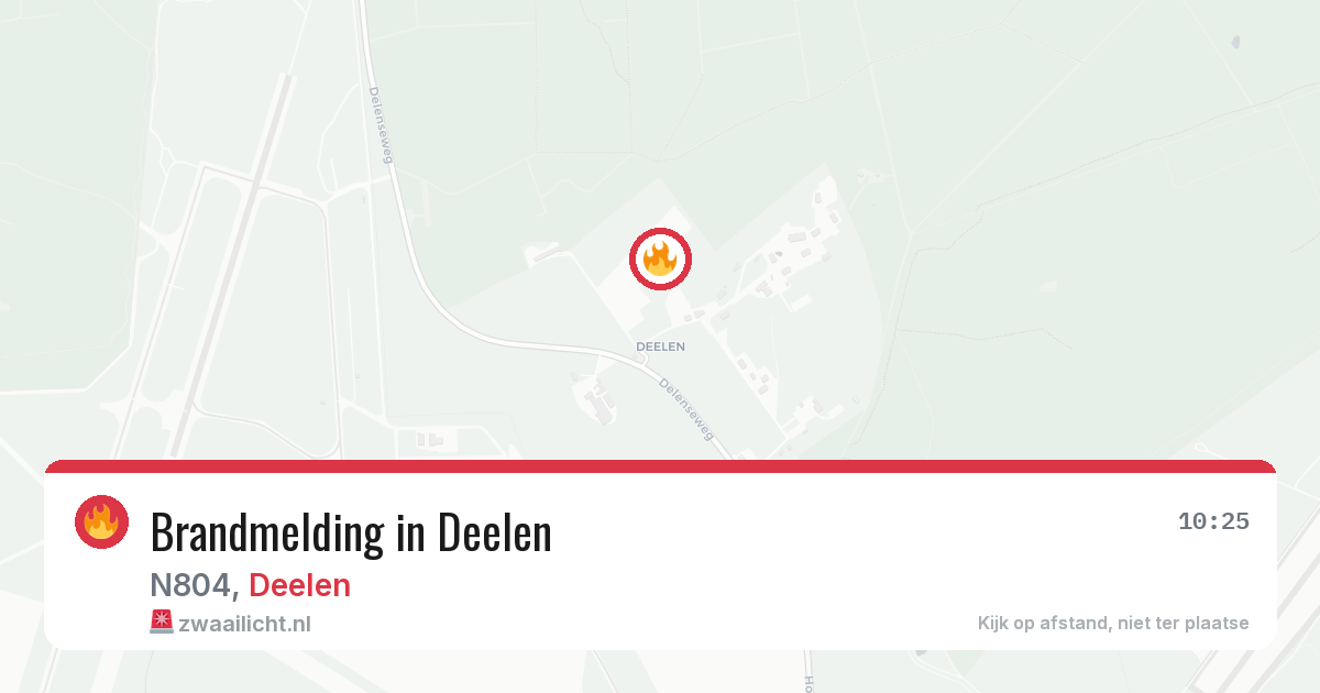 Brandmelding in Deelen — 17 apr 2026