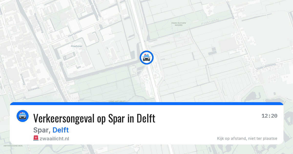 Verkeersongeval op Spar in Delft — 28 mei 2026