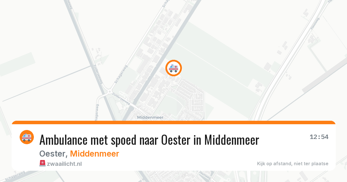 Ambulance met spoed naar Oester in Middenmeer — 14 apr 2026
