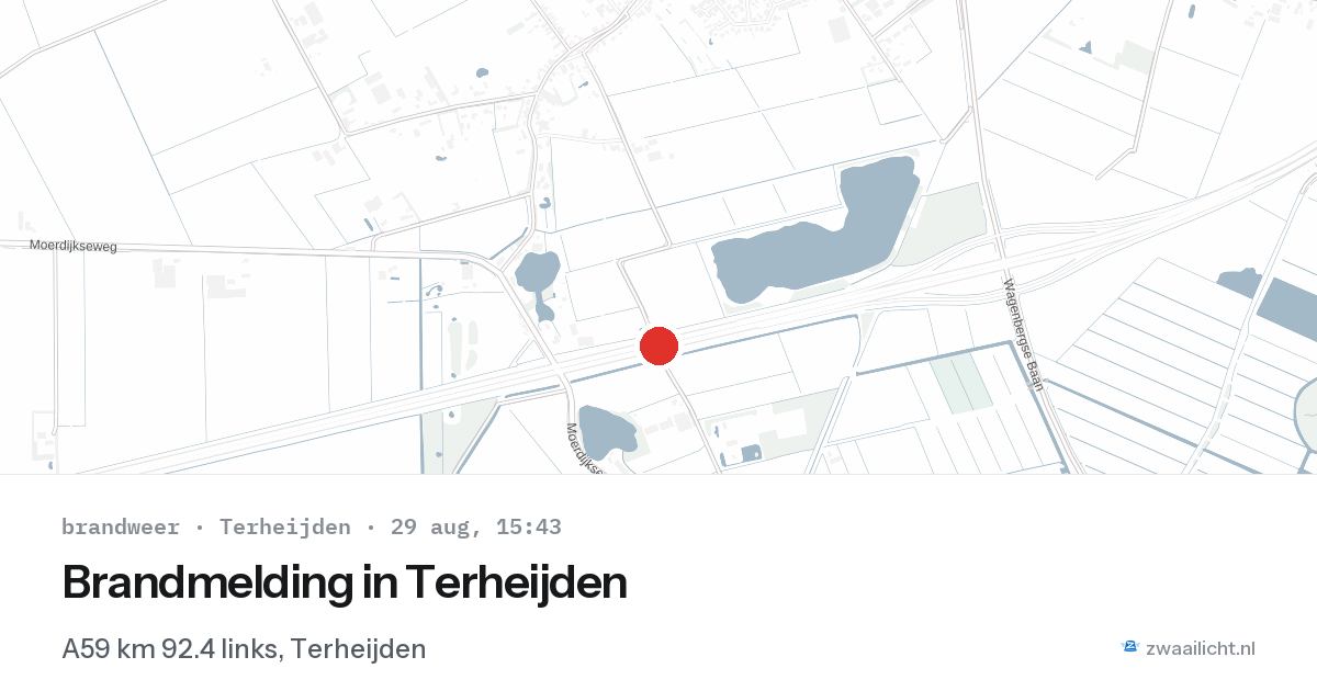 Brandmelding in Terheijden — 29 aug 2026