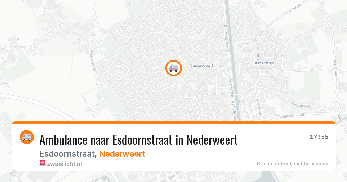 Ambulance naar Esdoornstraat in Nederweert — 2 aug 2026