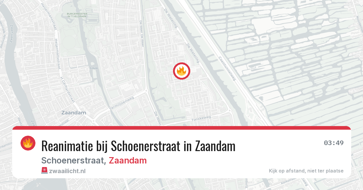 Reanimatie bij Schoenerstraat in Zaandam — 23 jun 2026