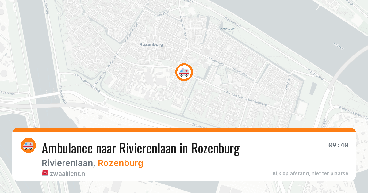 Ambulance naar Rivierenlaan in Rozenburg — 1 jun 2026