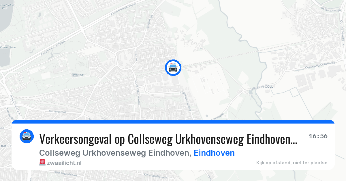 Verkeersongeval op Collseweg Urkhovenseweg Eindhoven in Eindhoven — 23 jun 2026