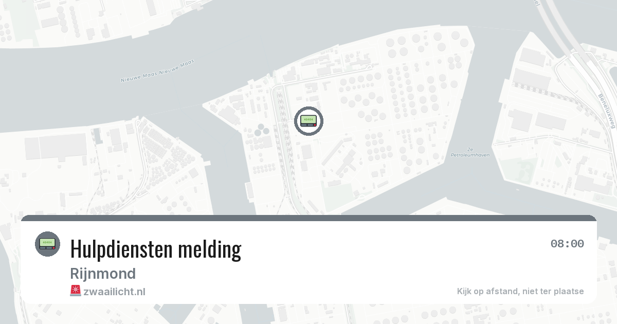 Hulpdiensten melding — 4 aug 2026
