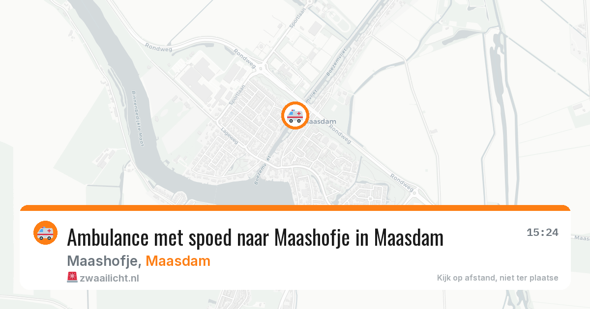 Ambulance met spoed naar Maashofje in Maasdam — 8 apr 2026