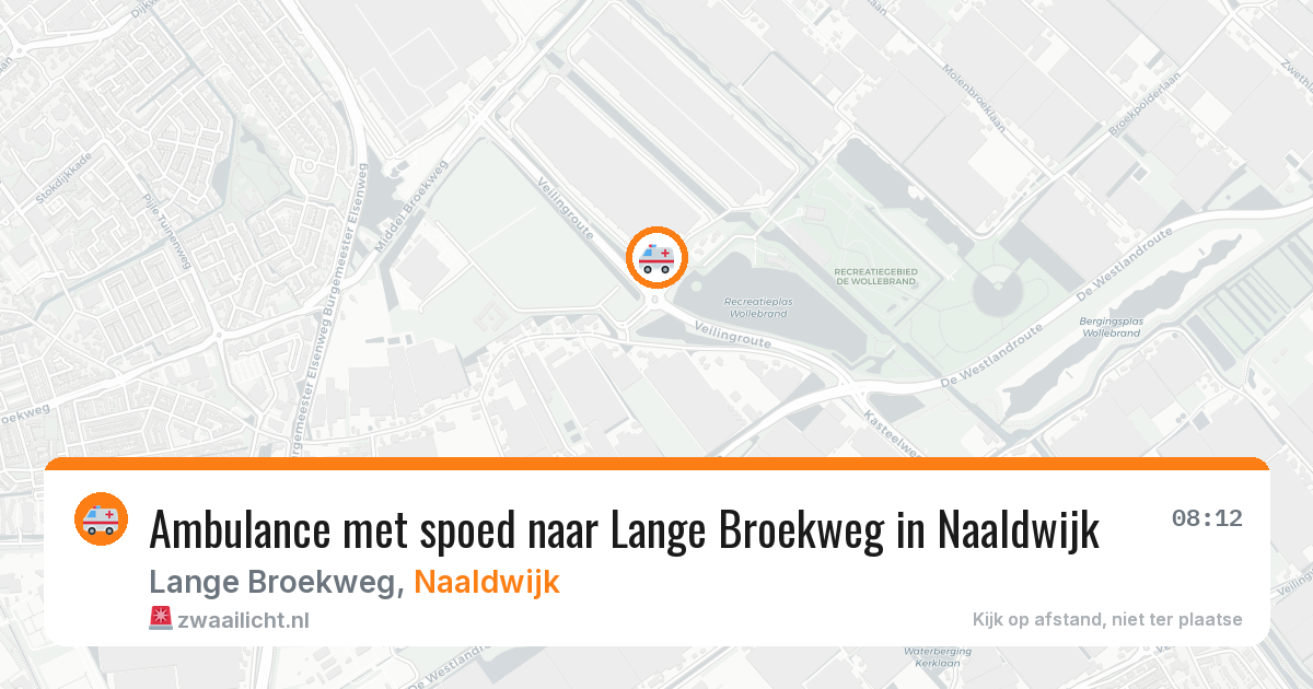 Ambulance met spoed naar Lange Broekweg in Naaldwijk — 20 apr 2026