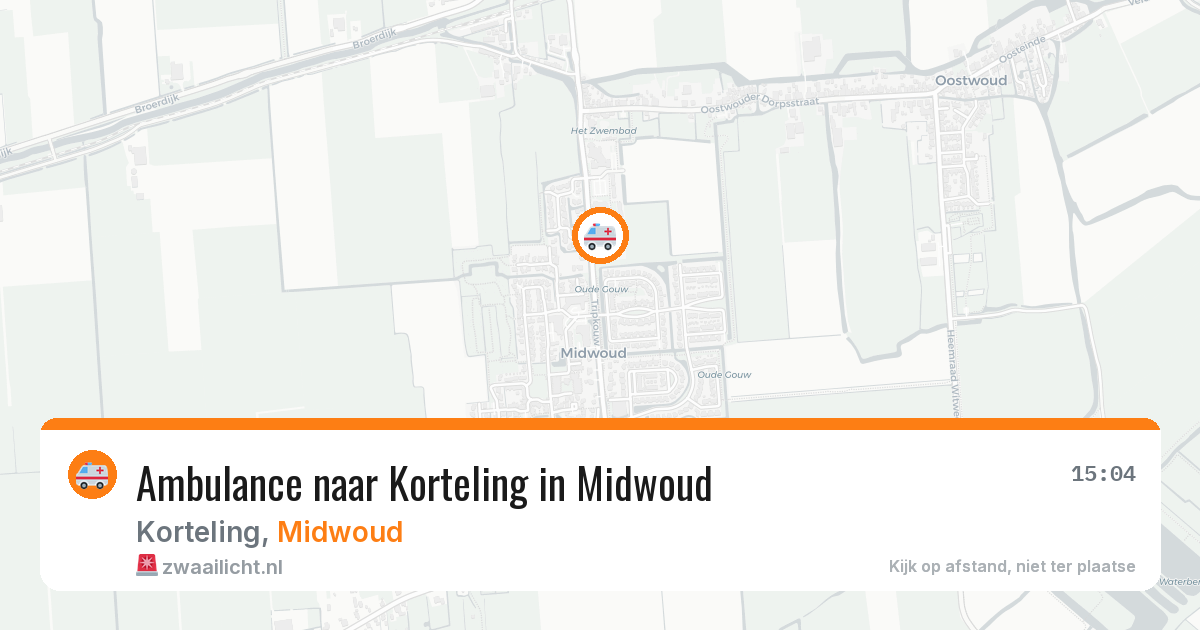 Ambulance naar Korteling in Midwoud — 31 jul 2026