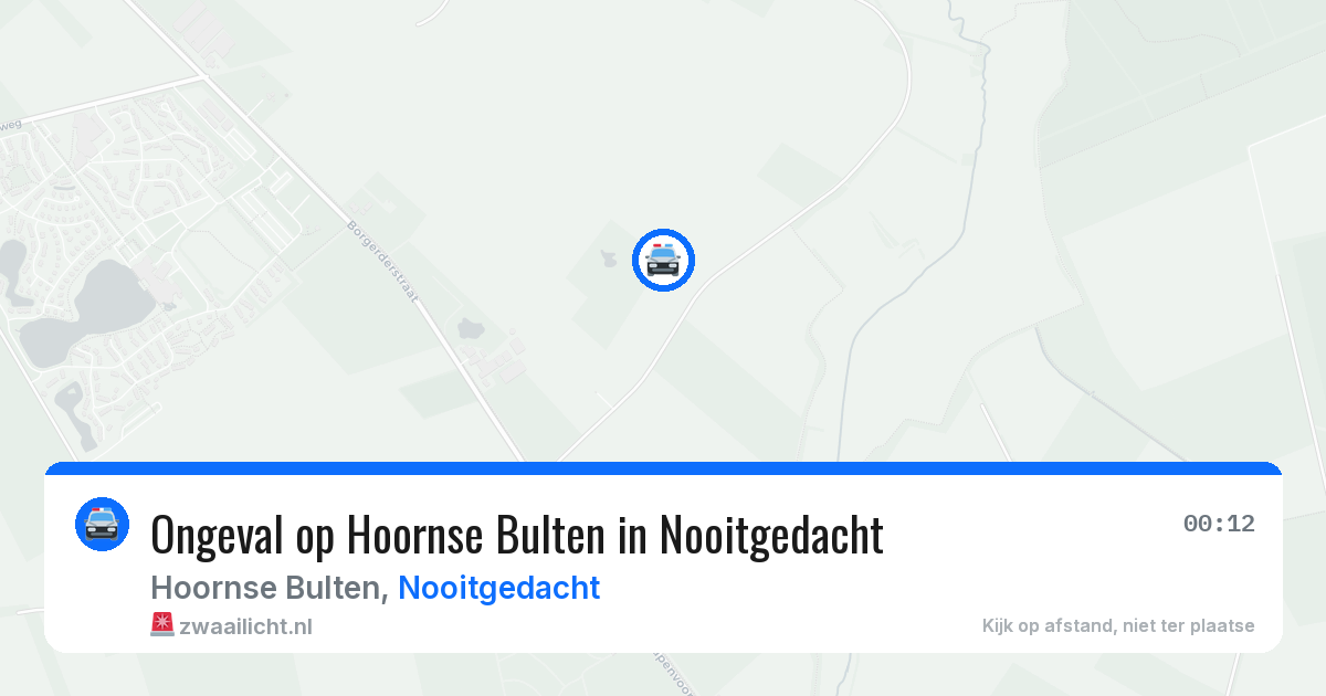 Ongeval op Hoornse Bulten in Nooitgedacht — 5 apr 2026