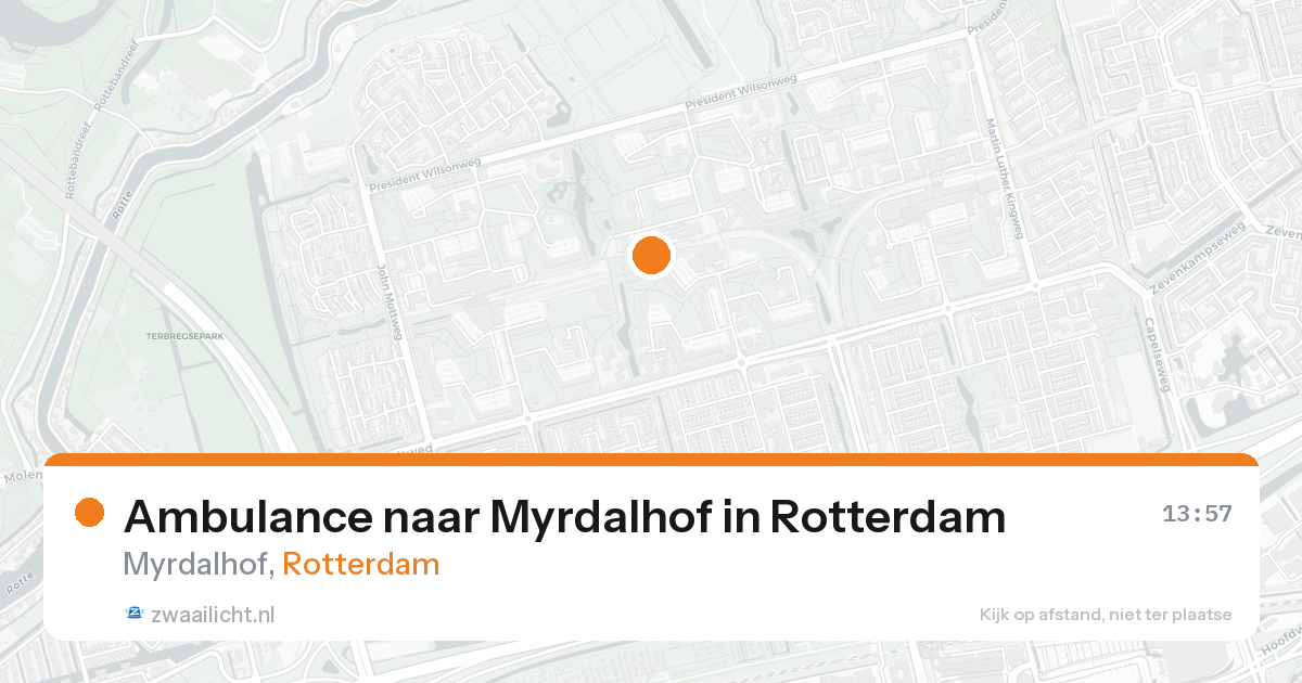 Ambulance naar Myrdalhof in Rotterdam — 19 aug 2026
