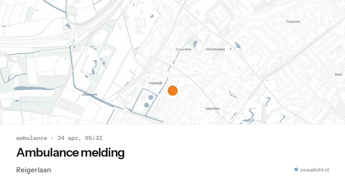 Ambulance melding — 24 apr 2026