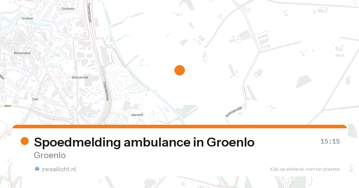 Spoedmelding ambulance in Groenlo — 26 aug 2026