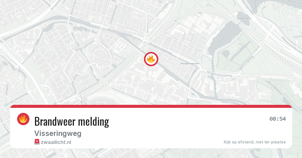 Brandweer melding — 7 mei 2026