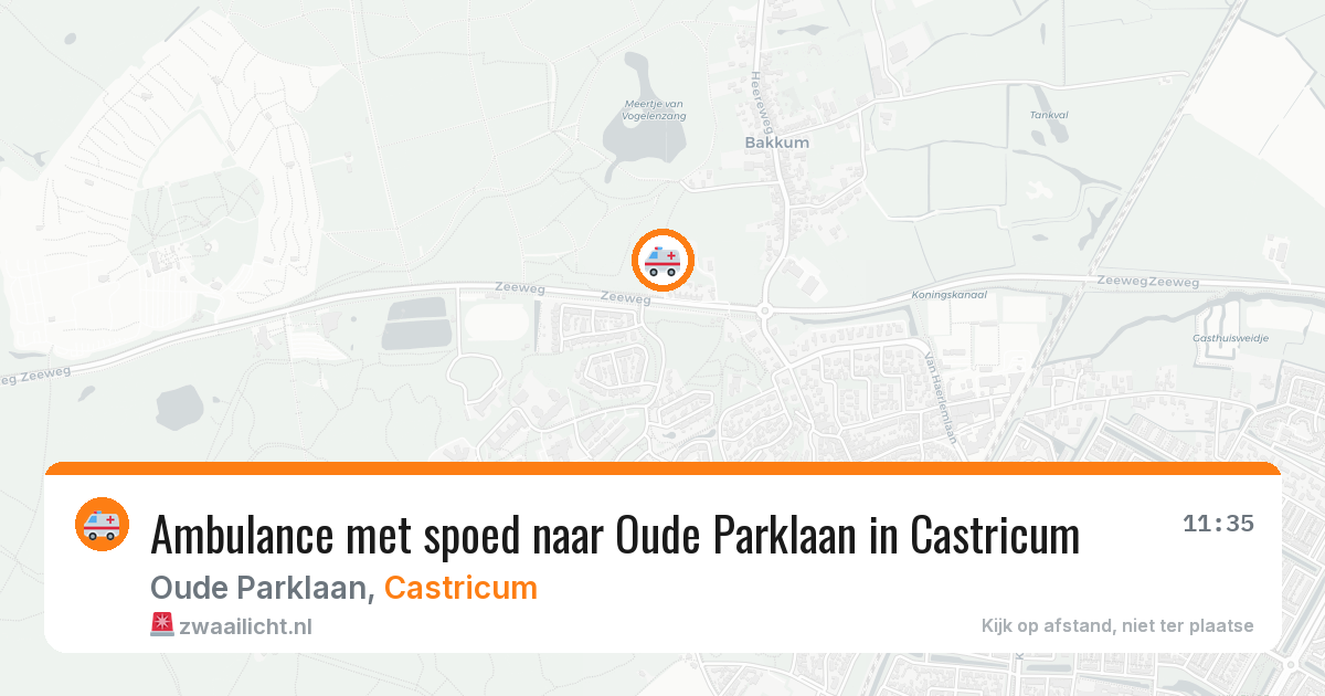 Ambulance met spoed naar Oude Parklaan in Castricum — 16 jul 2026