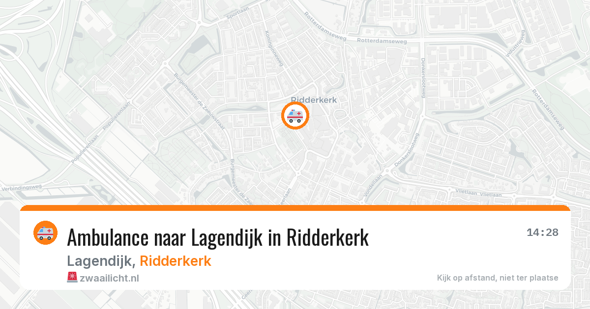 Ambulance naar Lagendijk in Ridderkerk — 7 apr 2026