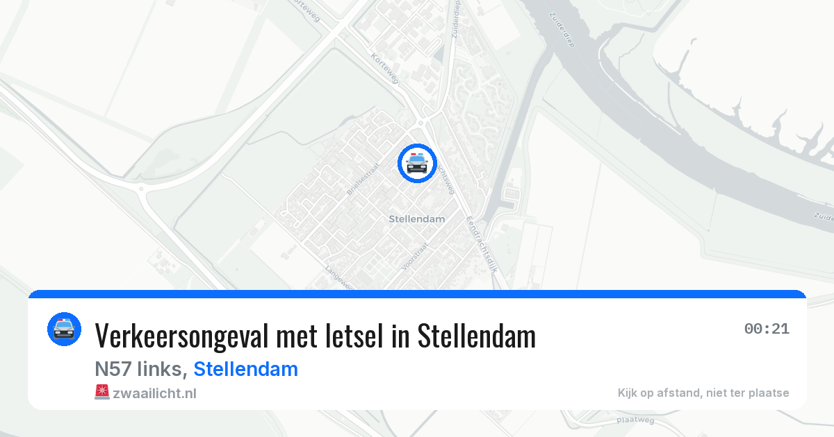Verkeersongeval met letsel in Stellendam — 25 jun 2026