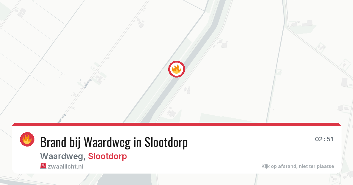 Brand bij Waardweg in Slootdorp — 20 jun 2026