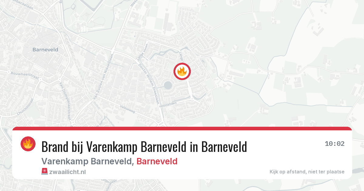 Brand bij Varenkamp Barneveld in Barneveld — 7 apr 2026