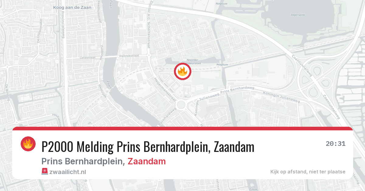 P2000 Melding Prins Bernhardplein, Zaandam — 5 jun 2026