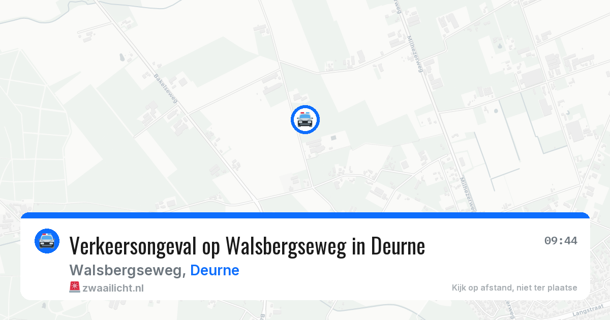 Verkeersongeval op Walsbergseweg in Deurne — 1 apr 2026