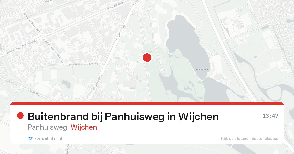 Buitenbrand bij Panhuisweg in Wijchen — 24 aug 2026