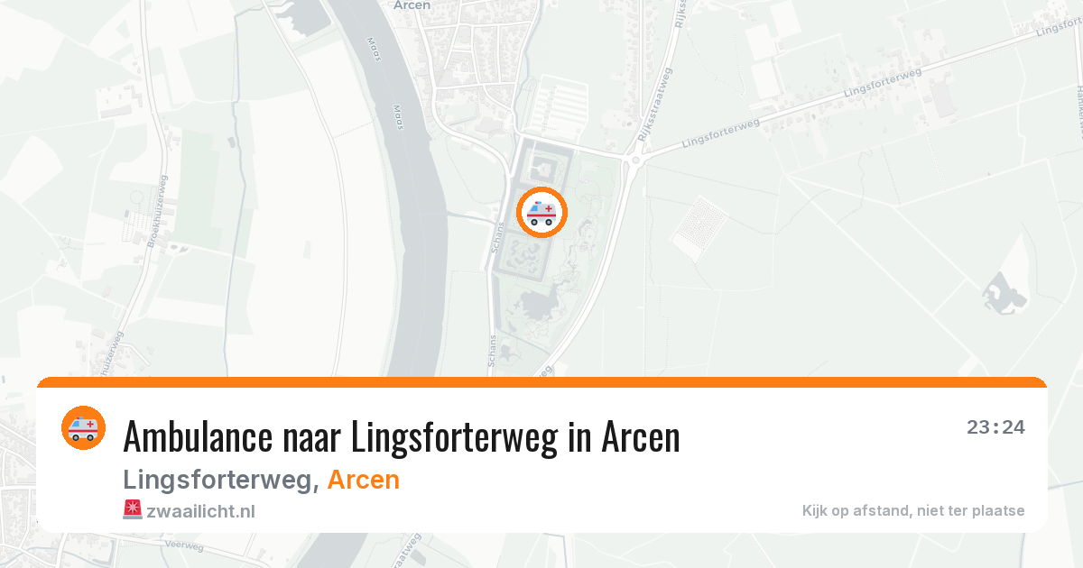 Ambulance naar Lingsforterweg in Arcen — 25 jul 2026
