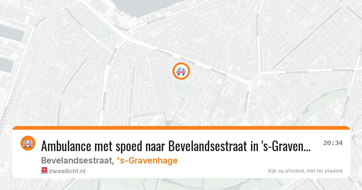 Ambulance met spoed naar Bevelandsestraat in 's-Gravenhage — 12 feb 2026