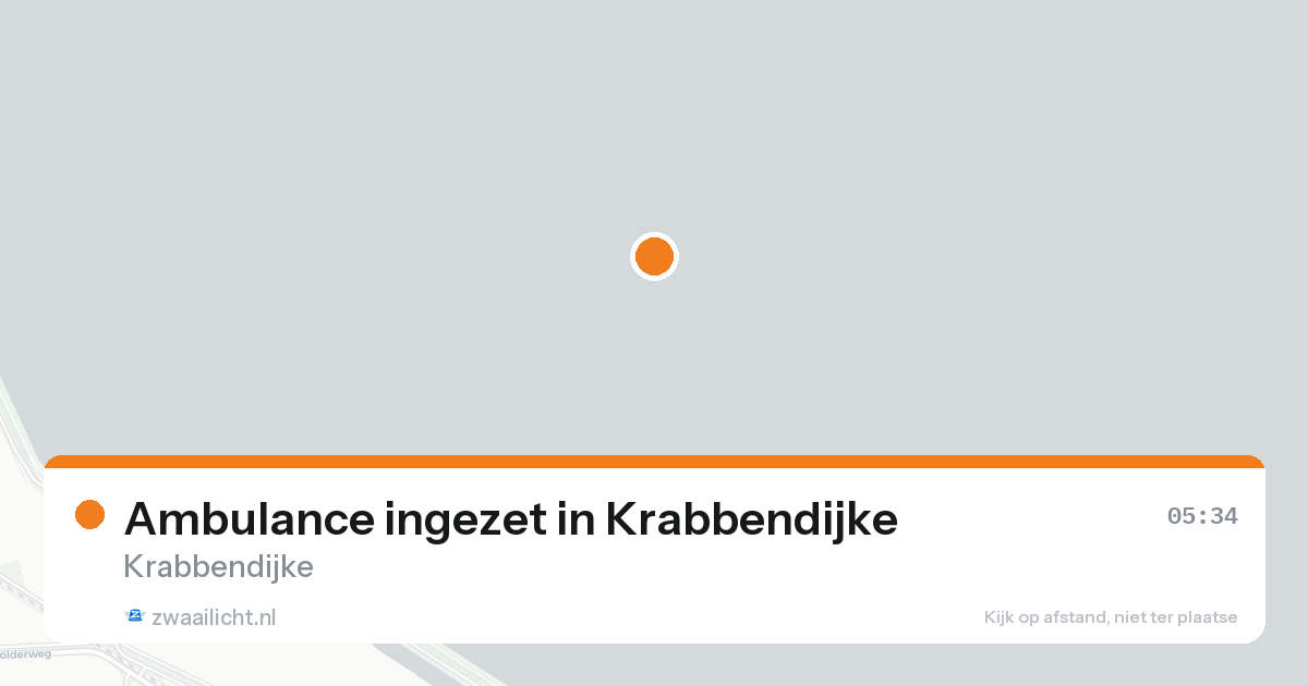 Ambulance ingezet in Krabbendijke — 16 aug 2026